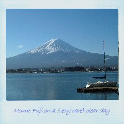 Mount Fuji on a (very rare) clear day